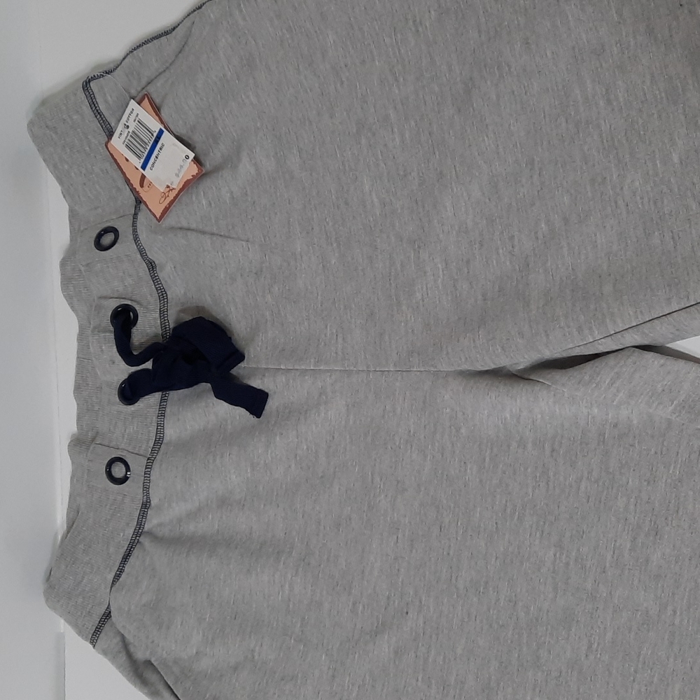 Vintage Cotton Gray/navy blue stitching  sweat  pants SZ XL